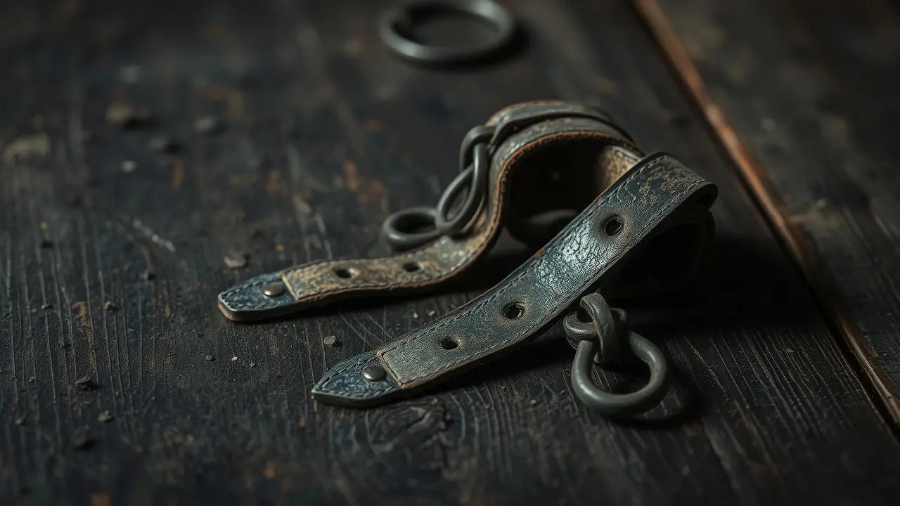 Sonhar com Garrote: Descubra os Significados e Interpretações Garrote antigo sobre mesa de madeira.