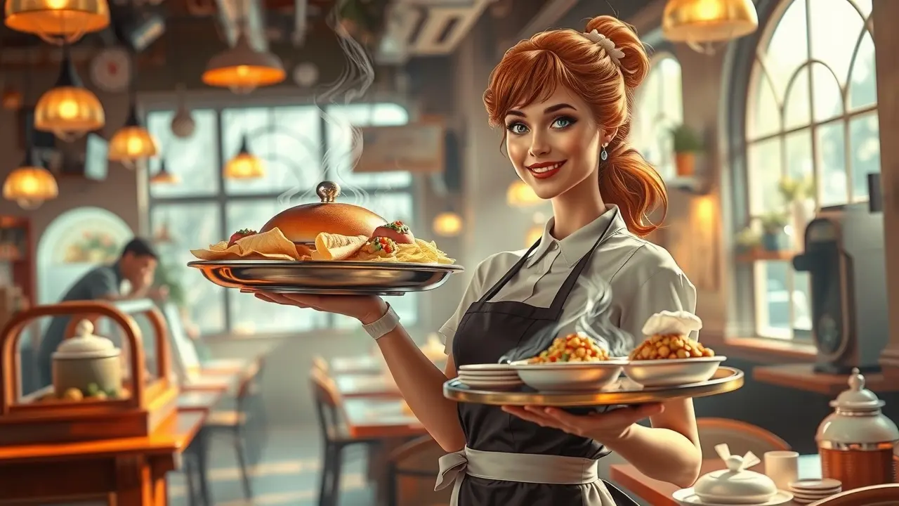 Sonho com garçonete: abundância e serviço