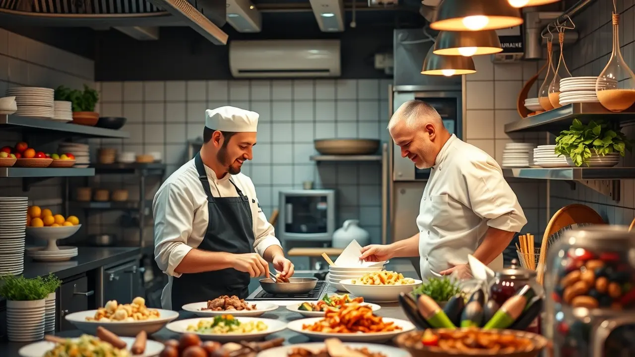 Sonho com gastronomia: cozinha movimentada