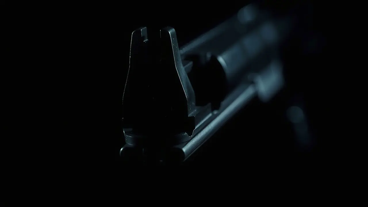 Significado de Sonhar com Gatilho: Desvendando os Símbolos Ocultos Gatilho metálico brilhante em close-up.