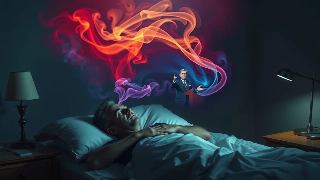 Sonhar com George W. Bush: Descubra o Significado Oculto Homem sonhando com George W. Bush.