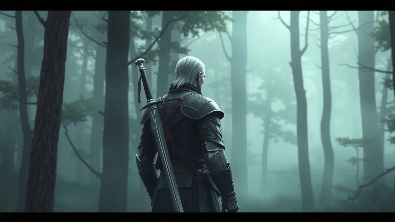 Significado de Sonhar com Geralt de Rivia: Interpretações e Simbolismos Geralt de Rivia na floresta
