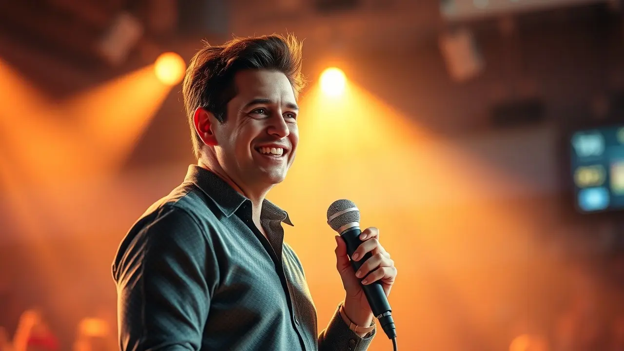 Homem sorrindo em sonho, Gilson Machado