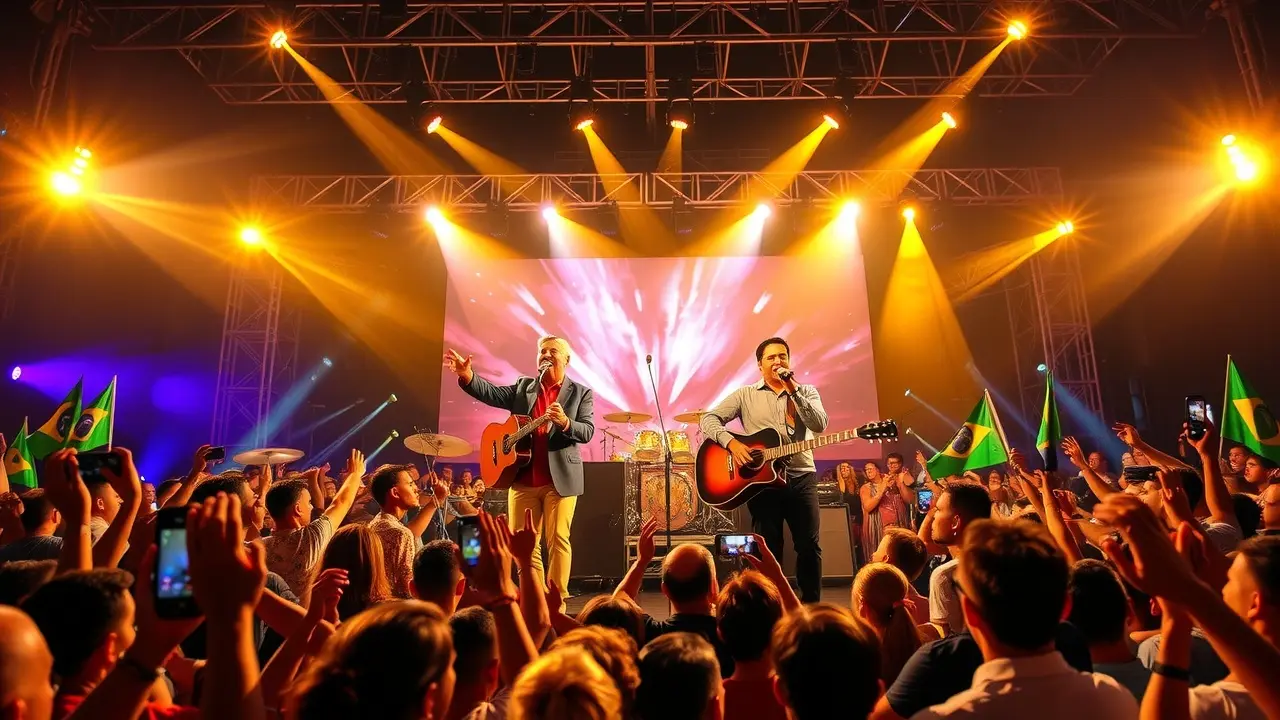 Show vibrante de Gino e Geno