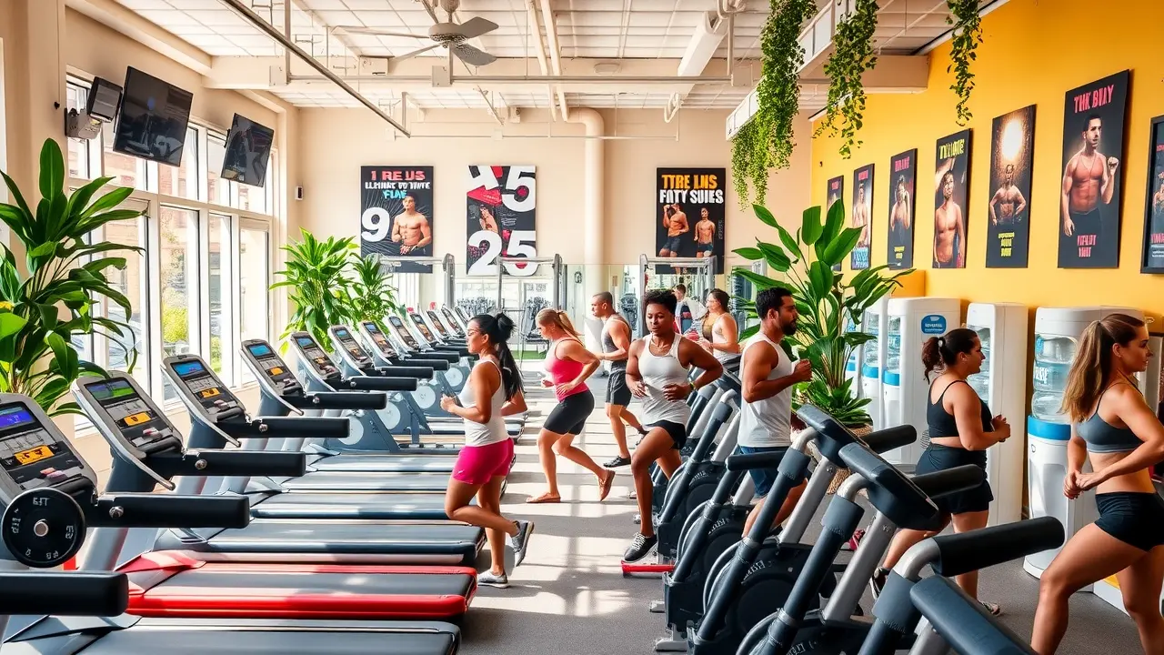 Significado de Sonhar com Ginásio: Interpretações e Simbolismos Pessoas se exercitando em um ginásio moderno.