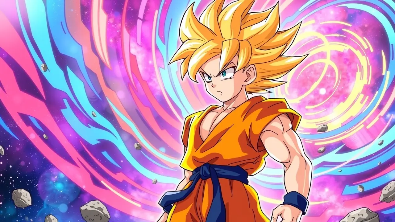 Sonhar com Gohan: Descubra os Mistérios e Significados Ocultos Gohan em Super Saiyajin, pose heroica.