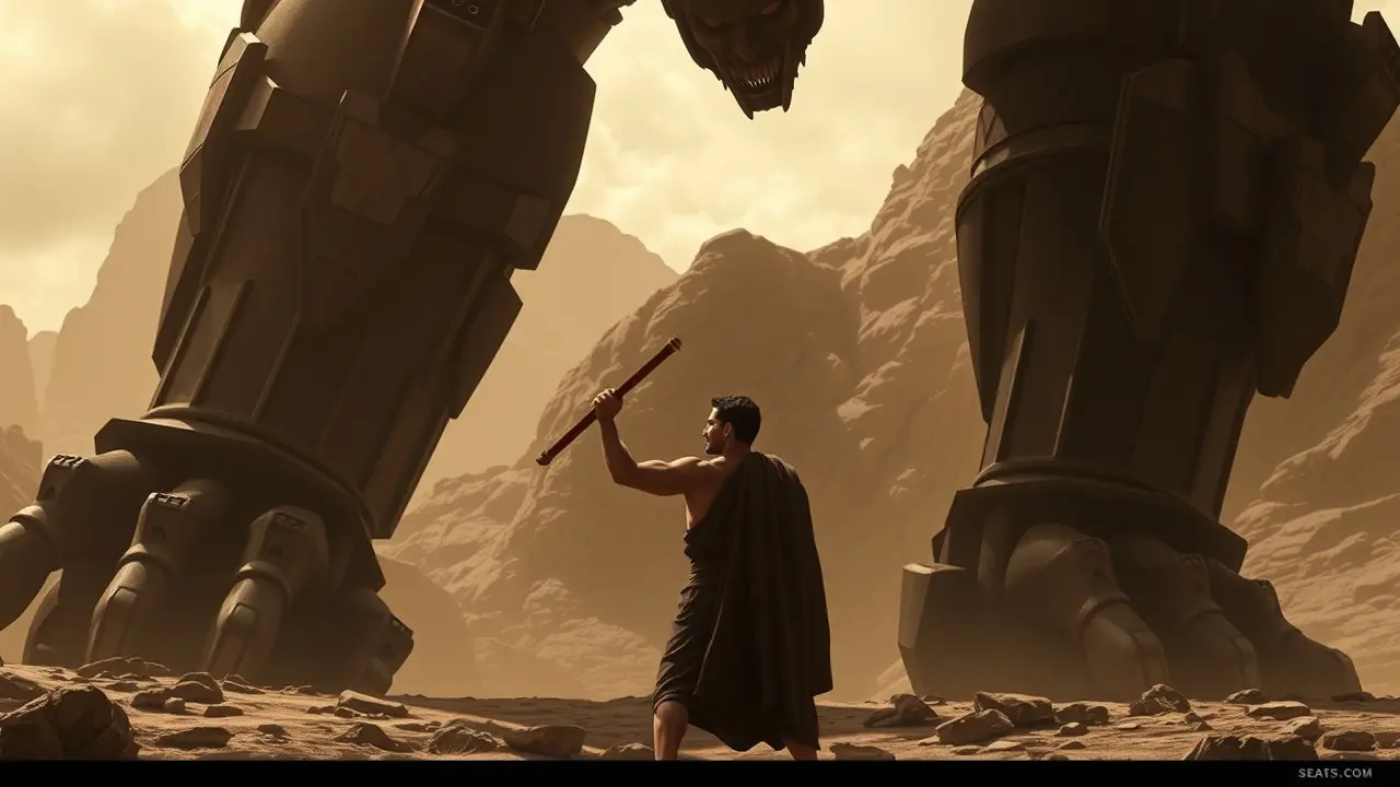 Davi enfrentando Golias em sonho