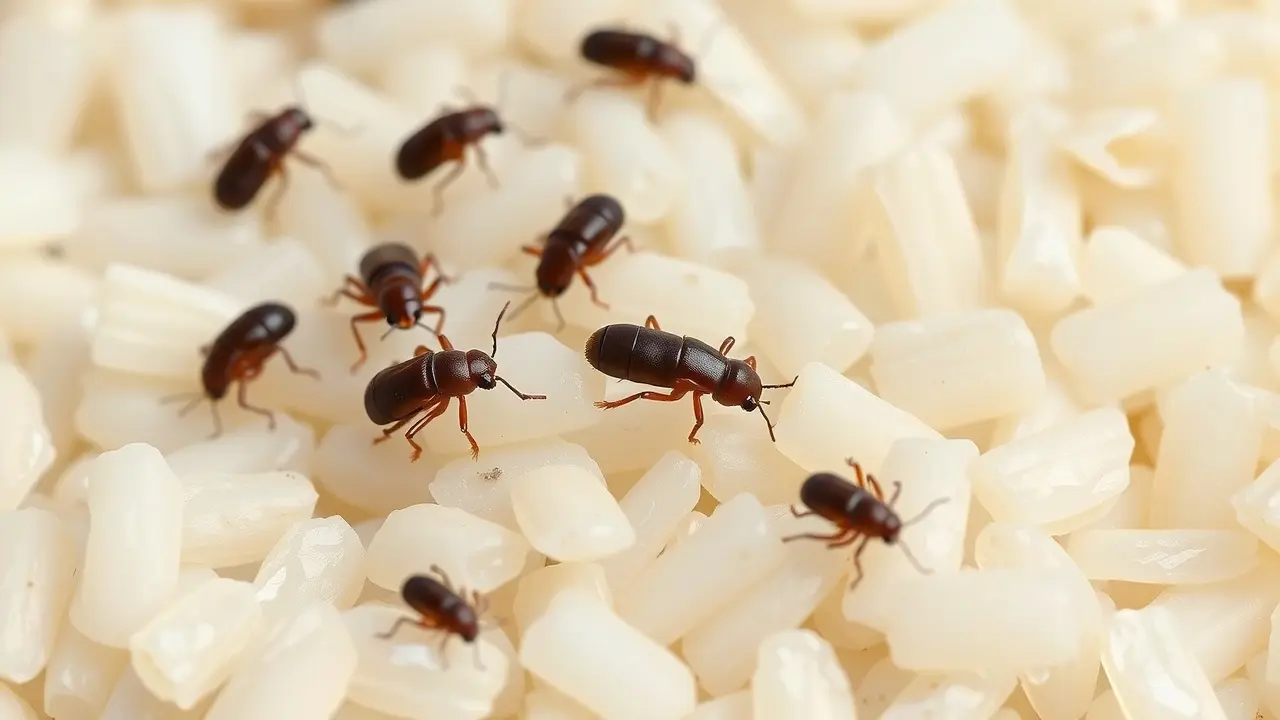 Sonhar com Gorgulho: Descubra o Significado e Suas Implicações Gorgulhos em grãos de arroz.