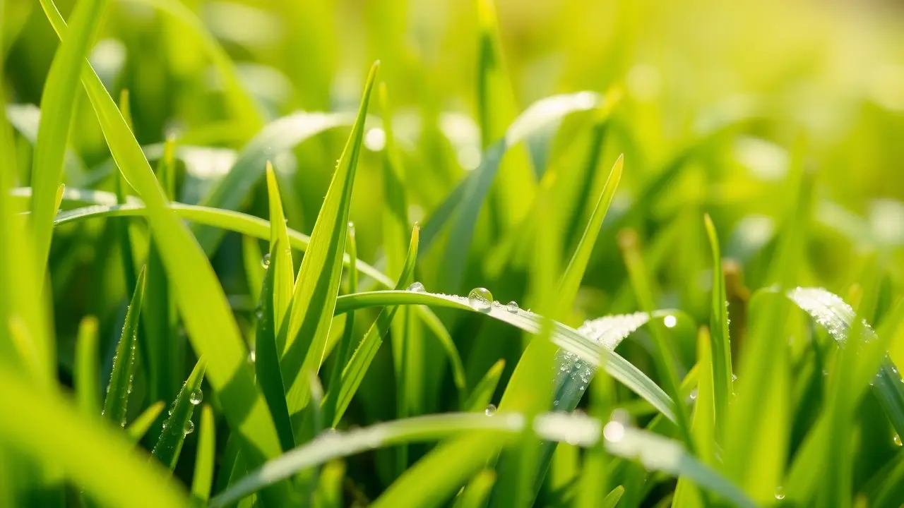Significado de Sonhar com Grama: Interpretações e Simbolismos Grama verde e orvalhada