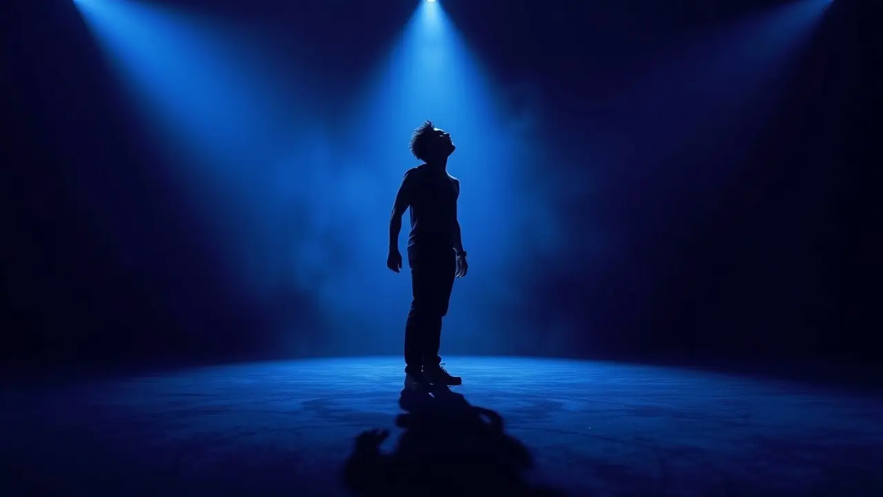 Pessoa gritando em silêncio, expressando emoções reprimidas.