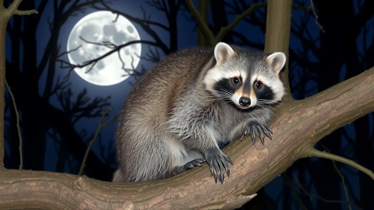 Guaxinim na natureza