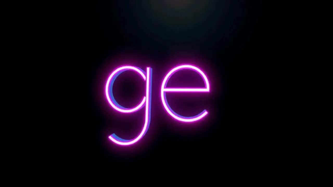 Letra 'gê' em neon representando sonho.