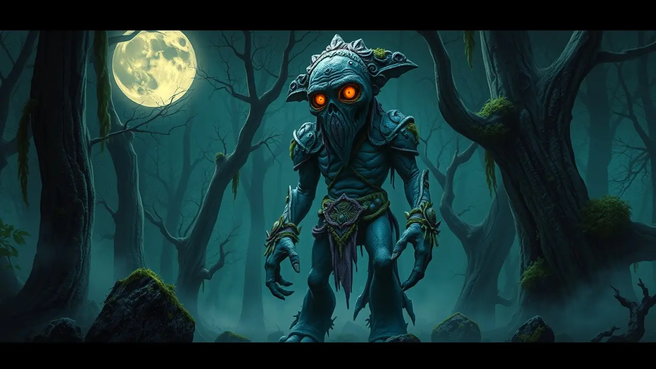 Sonhar com Gólem: Desvende os Significados Ocultos Um gólem de barro guardando uma floresta antiga.