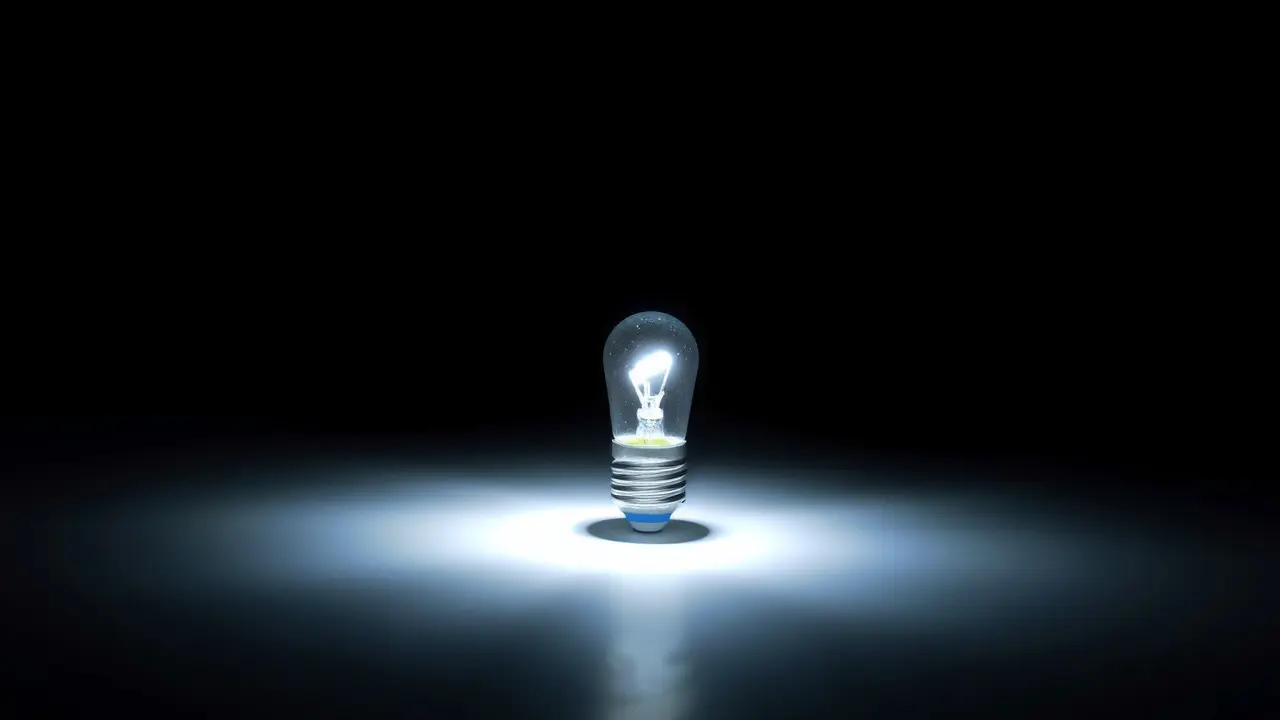 Sonhar com Halógeno: Descubra o Significado Profundo Lâmpada halógena brilhando na escuridão