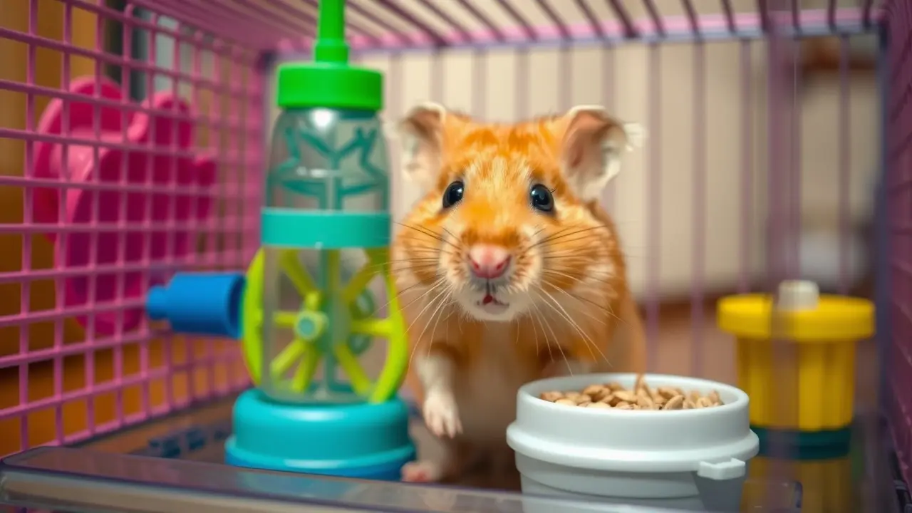 Significado de Sonhar com Hamster: Decifre os Símbolos! Hamster em gaiola colorida