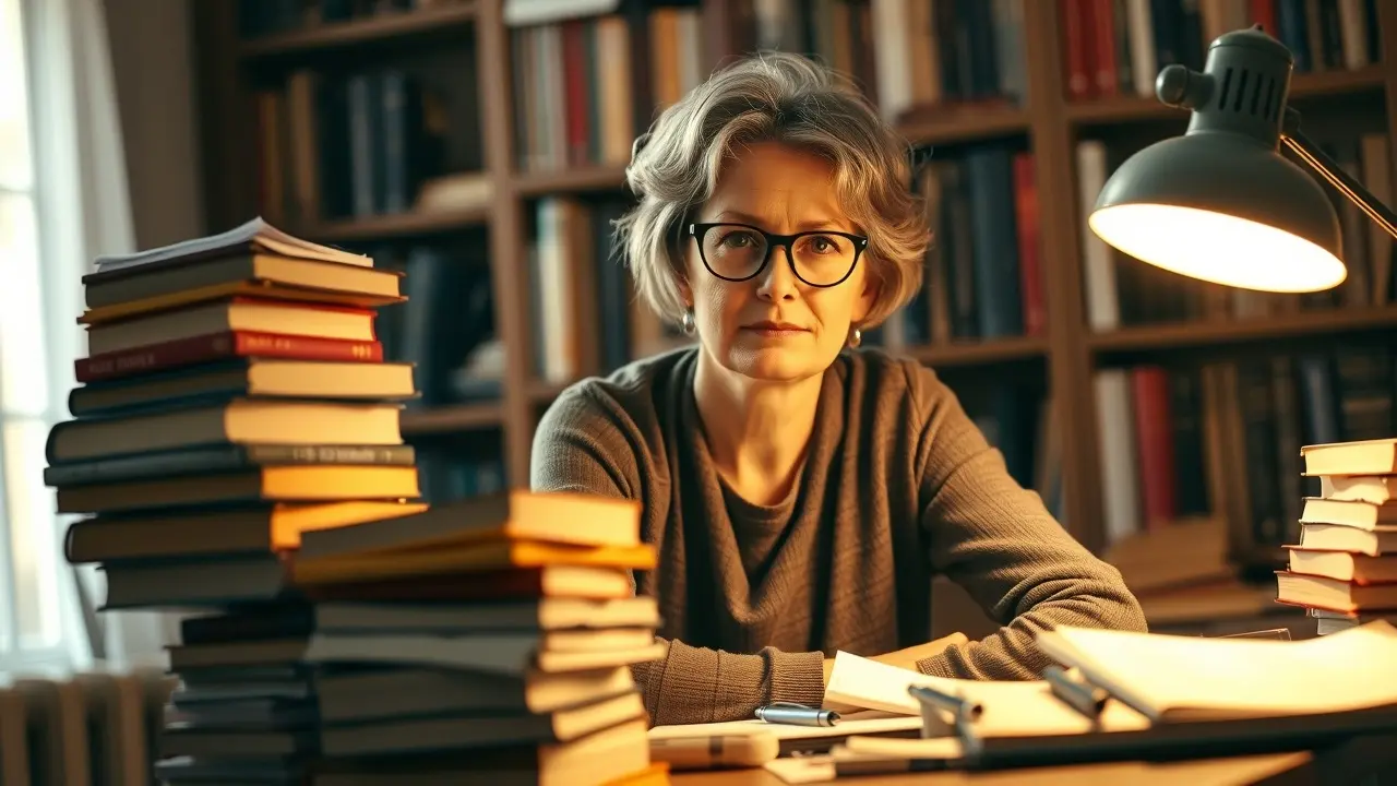 Sonhar com Hannah Arendt: Desvendando os Significados Mulher semelhante a Hannah Arendt em sonho.