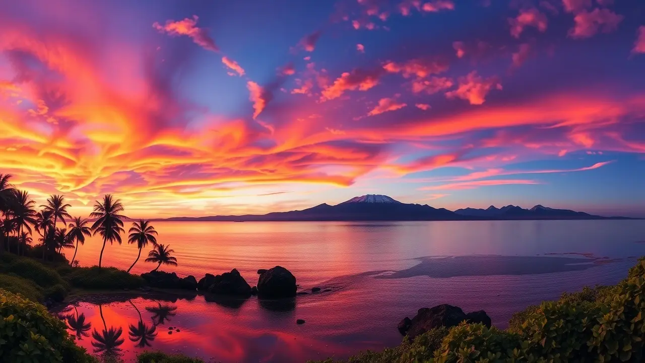 O que significa sonhar com o Hemisfério Sul? Visão panorâmica do Hemisfério Sul ao entardecer