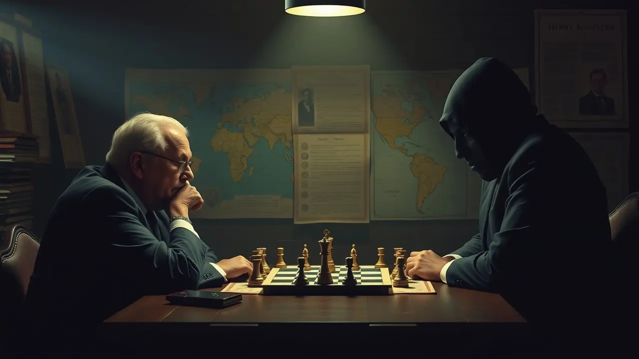 Sonhar com Henry Kissinger: Descubra o Significado Oculto Sonho com Henry Kissinger e tabuleiro de xadrez