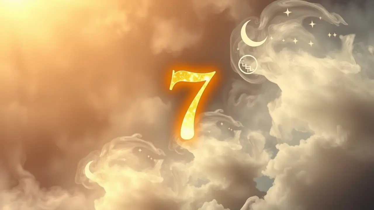 Sonhar com Heptad: Desvende o Significado Oculto Sonho com o número sete: uma visão celestial.