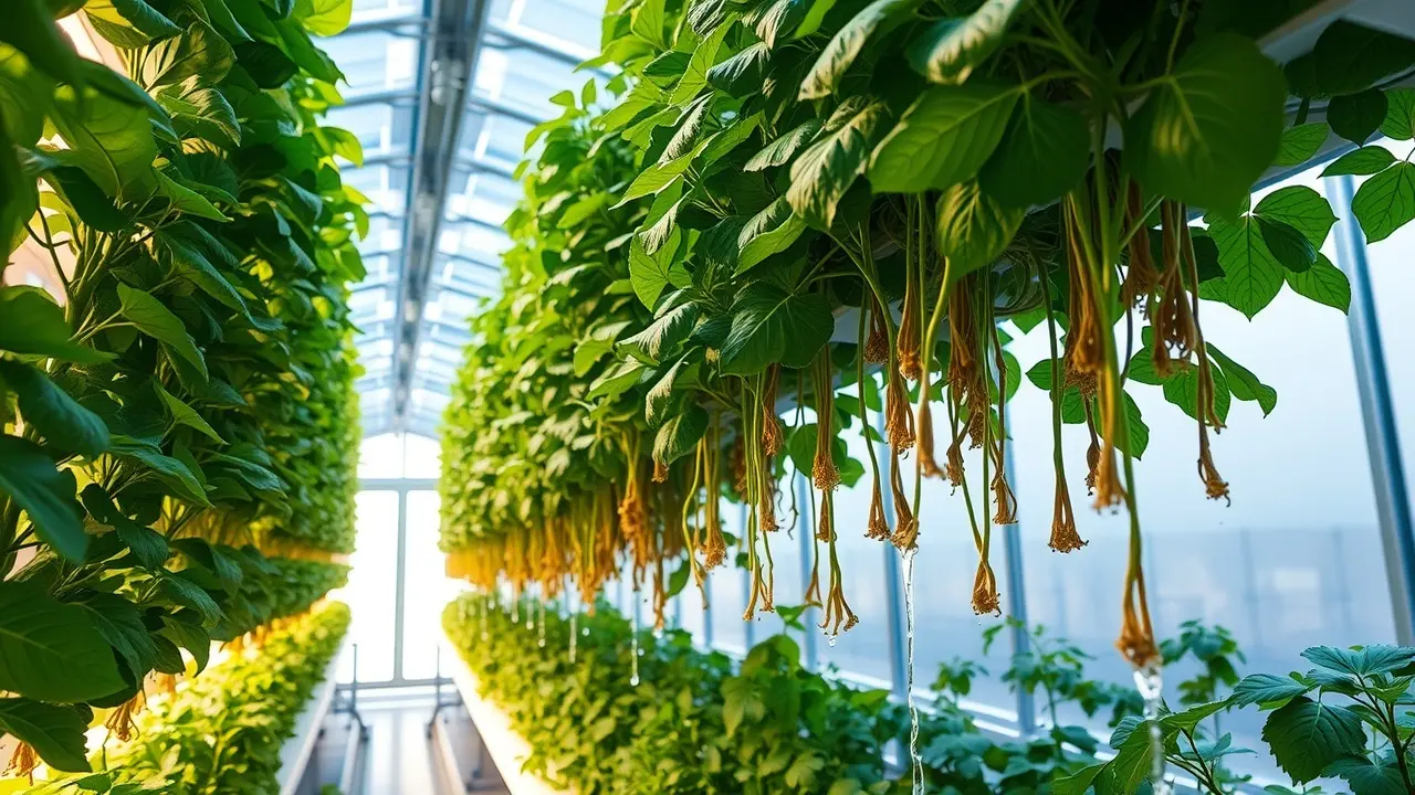 Sonhar com Hidroponia: Desvende os Significados Ocultos Horta hidropônica vibrante