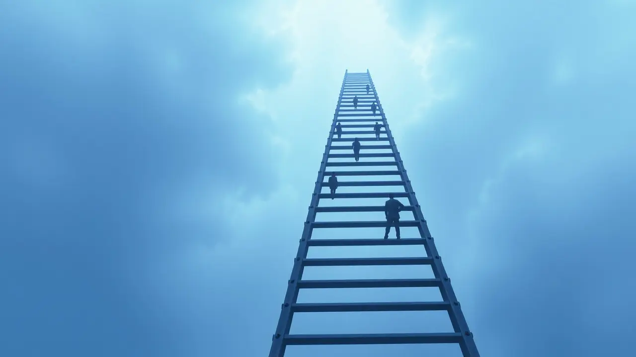 O Significado Profundo de Sonhar com Hierarquização Escada onírica representando hierarquização