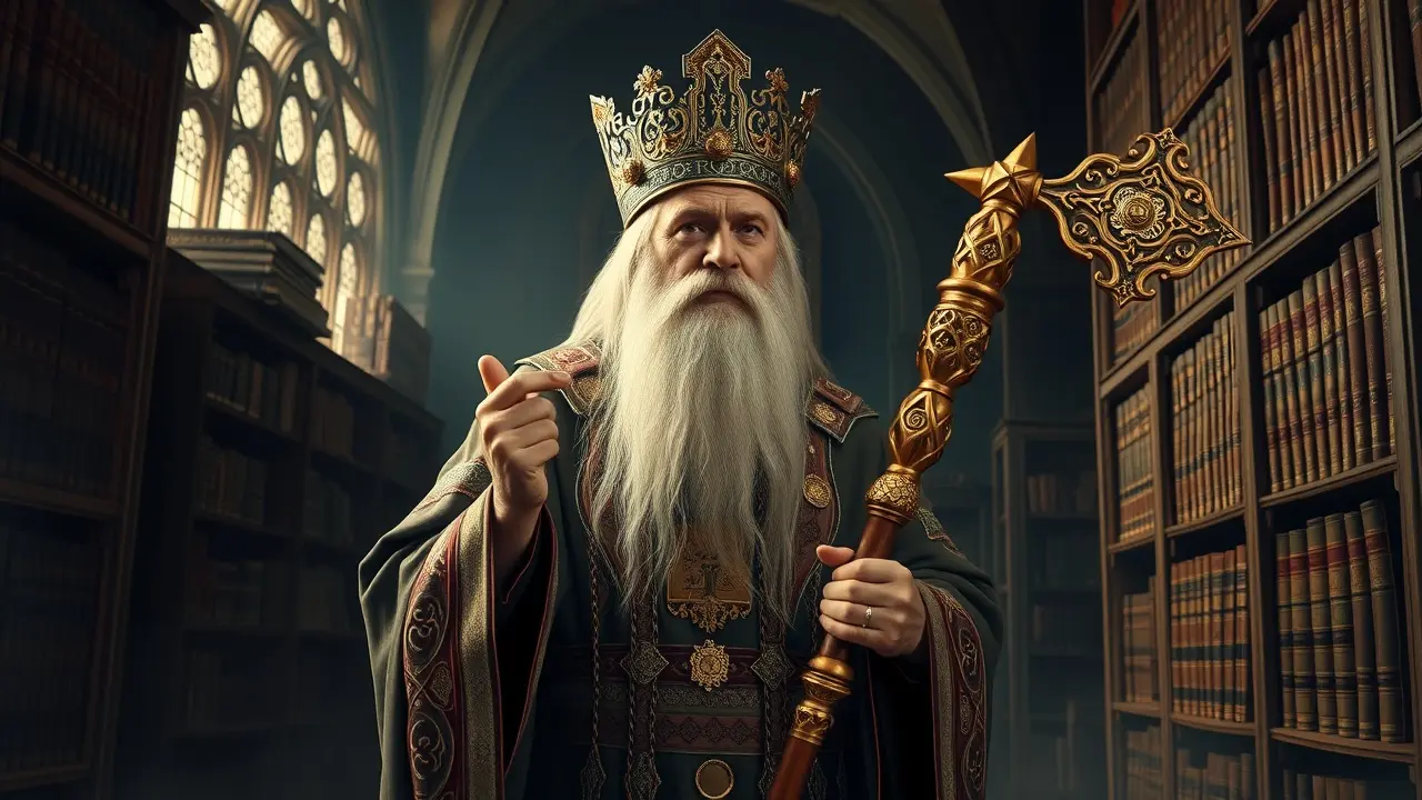 Hierofante transmitindo sabedoria em sonho