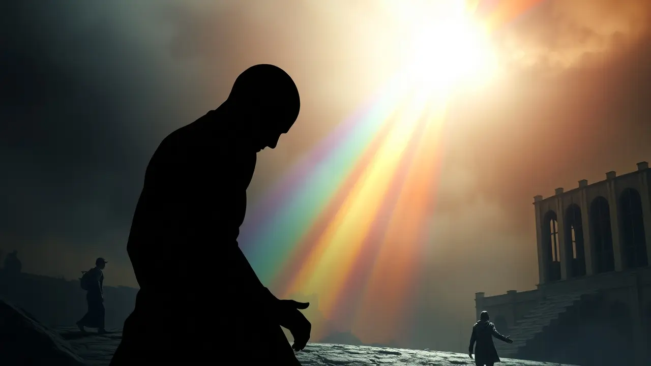 Sonhar com Homofobia: Desvendando Significados e Reflexões Interpretação visual do sonho com homofobia: sombra e luz