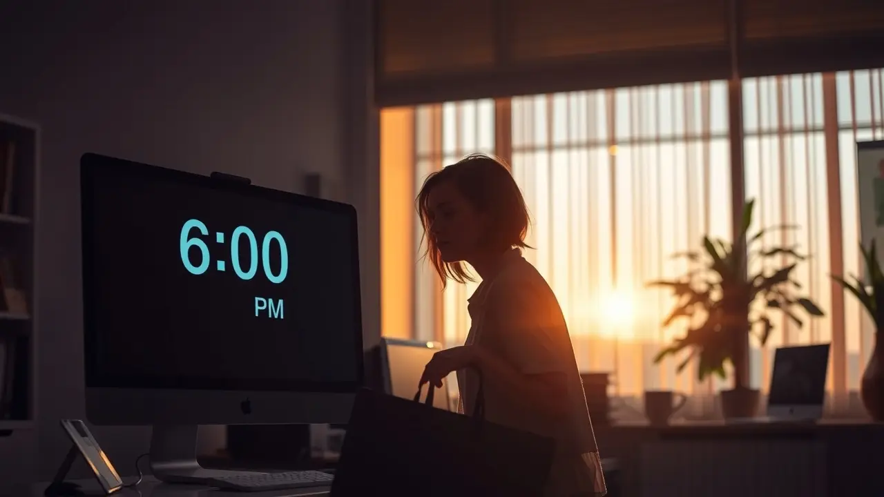 Imagem ilustrativa do horário de encerramento do expediente
