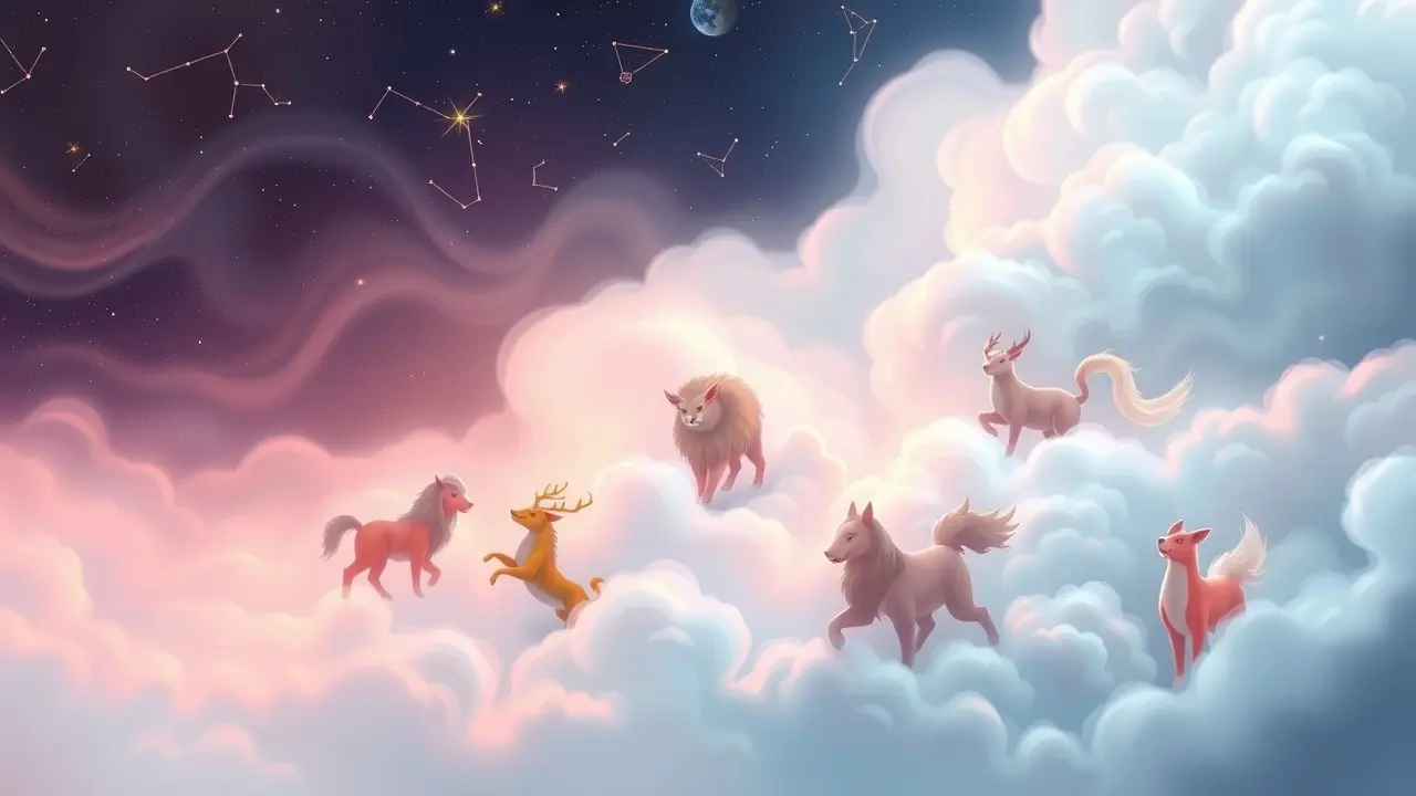 Representação onírica dos animais do horóscopo chinês.