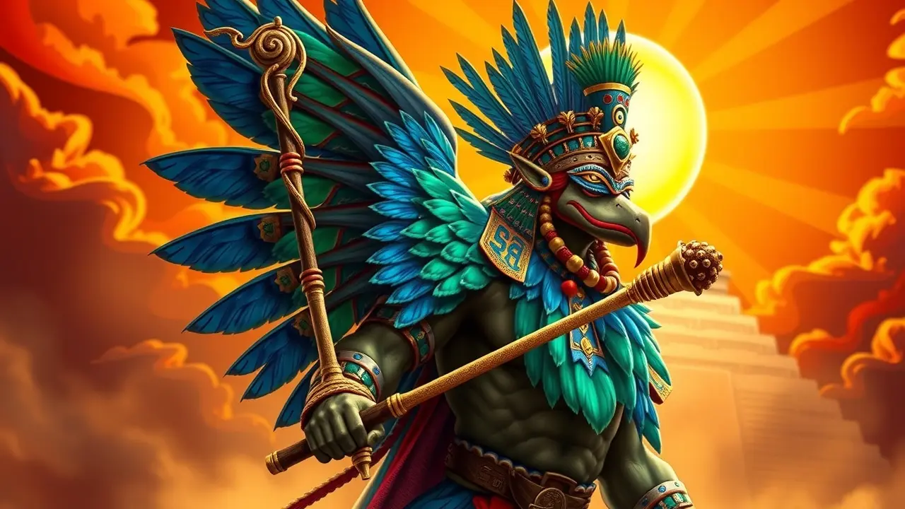 Sonhar com Huitzilopochtli: Desvendando o Significado Divino Huitzilopochtli, deus asteca da guerra e do sol