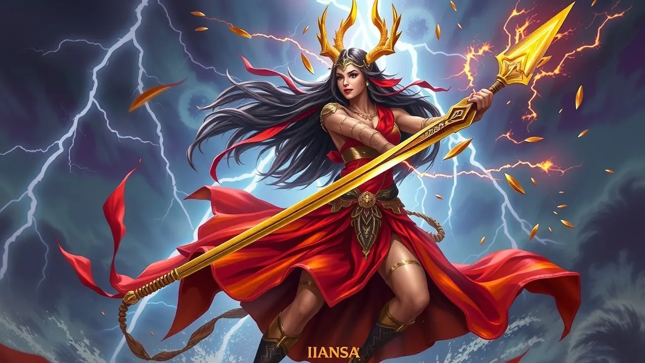 Iansã, orixá dos ventos e tempestades.