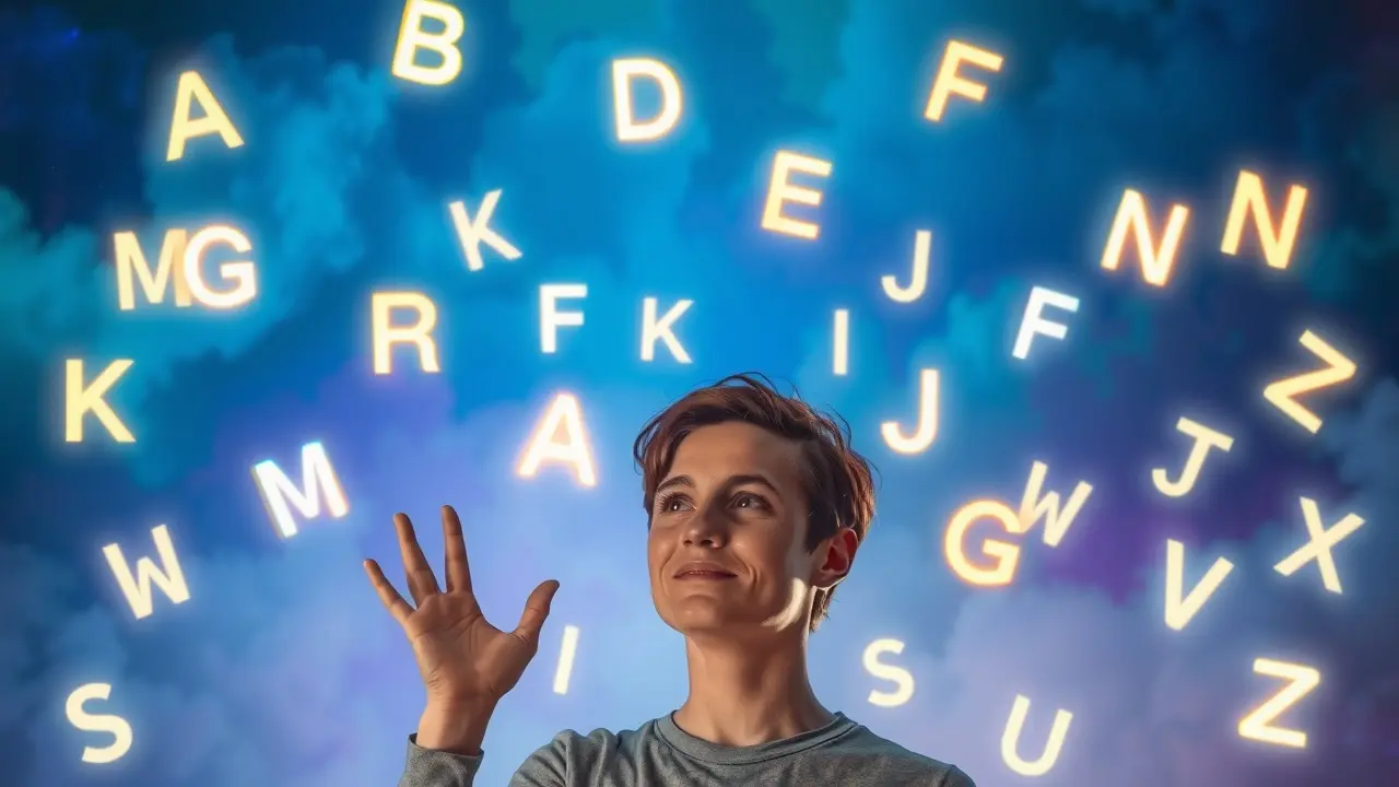 Sonhar com Idioma: Decifrando Significados e Mensagens Ocultas Sonho com idioma e letras brilhantes