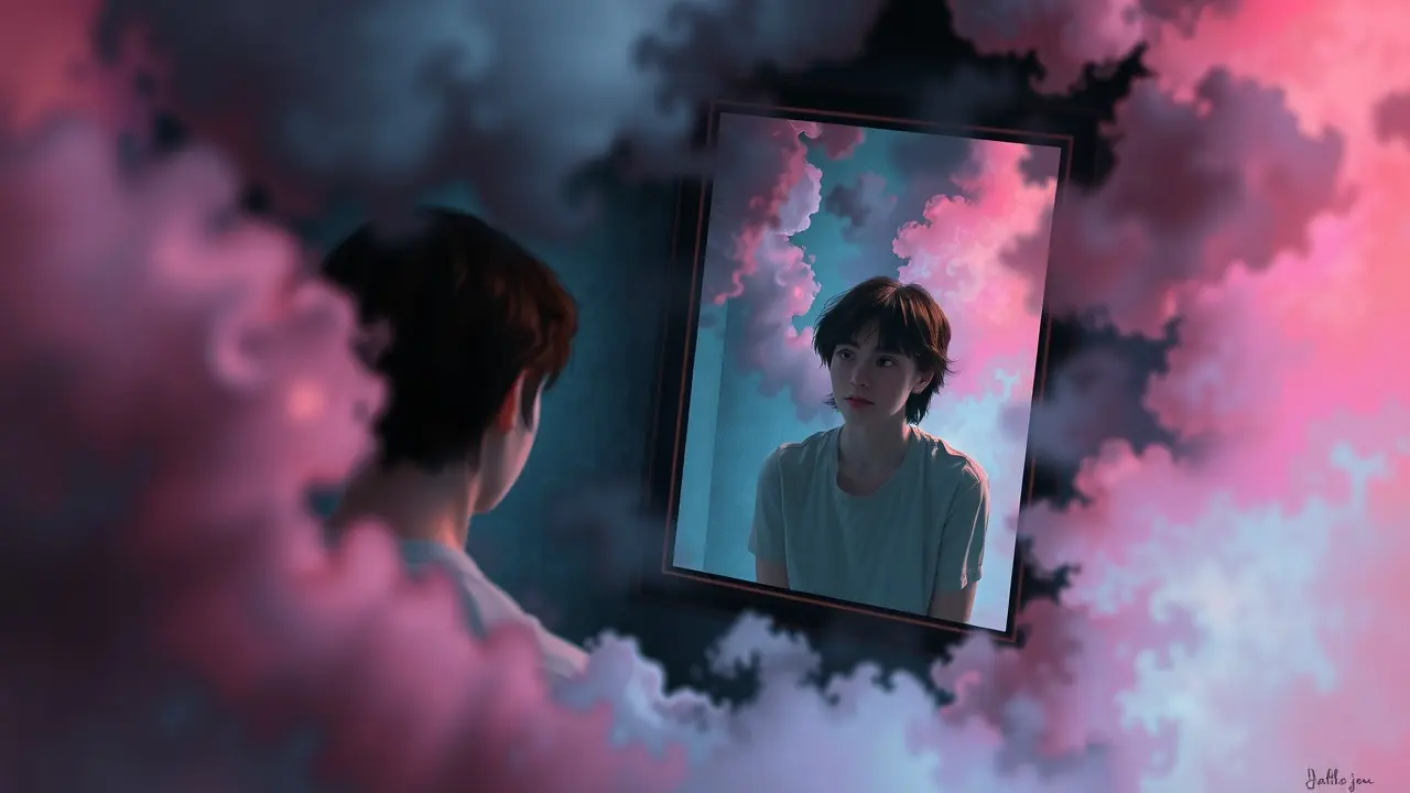 Sonhar com Imitação: Descubra o Significado e as Implicações Reflexo distorcido de pessoa imitando em sonho