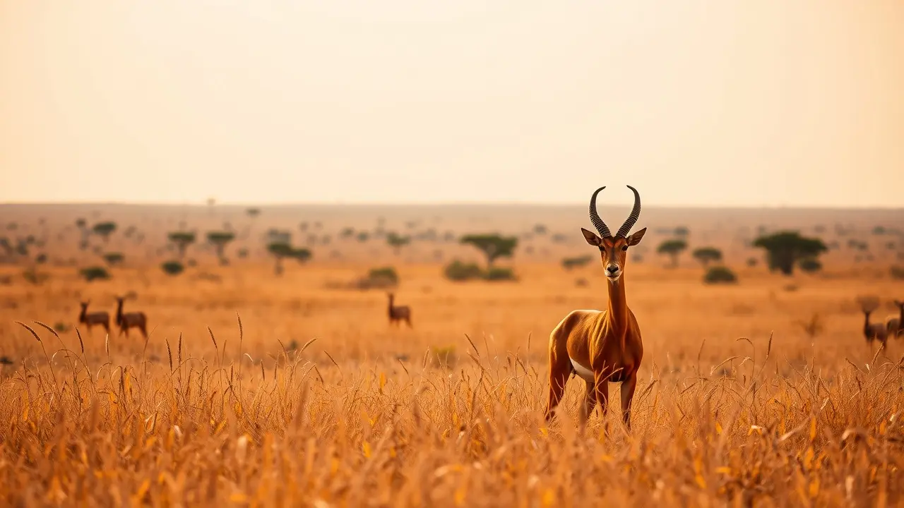 Impala na savana africana