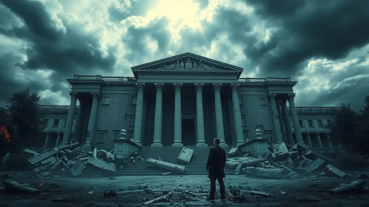 Interpretação onírica de crise política simbolizada pelo impeachment.