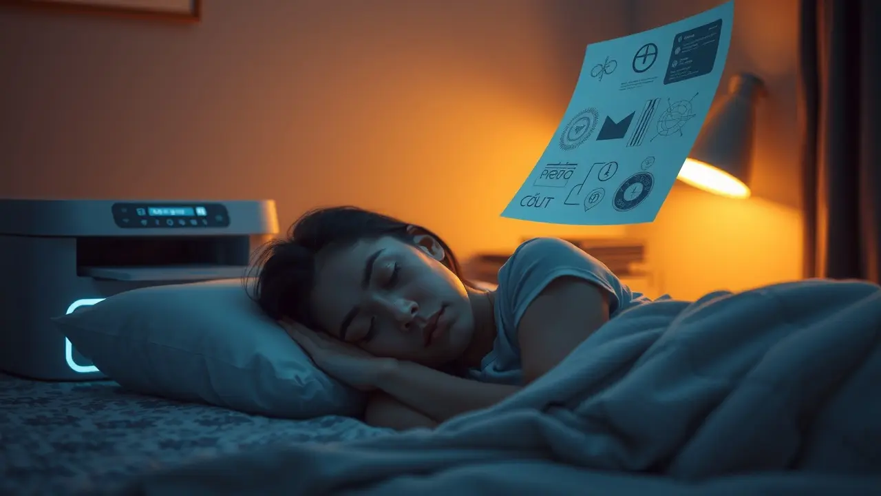 Sonhar com Impressão: Descubra os Significados Ocultos Homem sonhando com impressora e documento flutuante