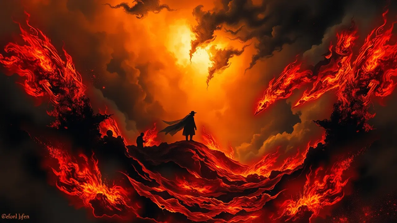 Sonhar com Inferno: Descubra o Significado e as Interpretações Sonho com inferno simbolizando turbulência interior