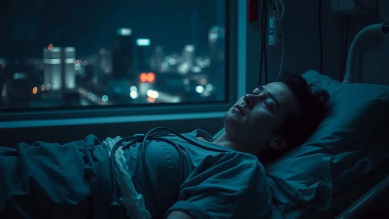 Sonhar com Internação: Descubra os Significados Ocultos Pessoa deitada em cama de hospital, reflexiva.