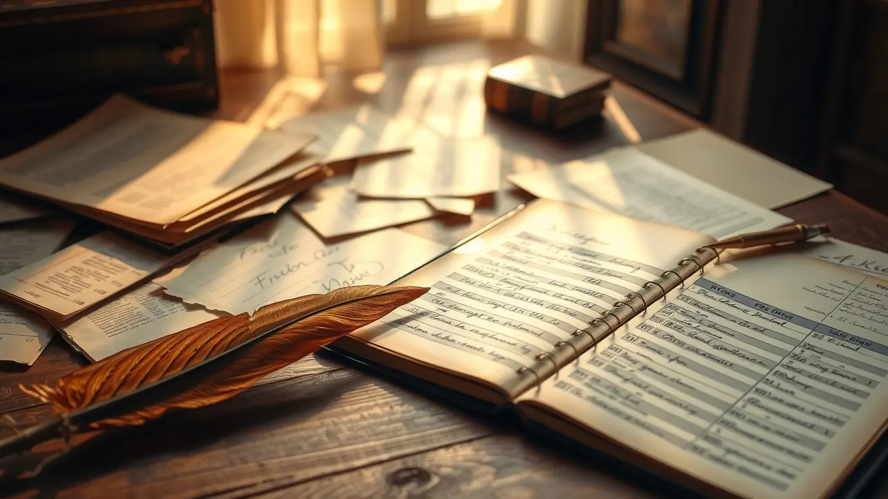 Significado de Sonhar com Inventário: Desvende os Mistérios Escrivaninha antiga com inventário em sonho