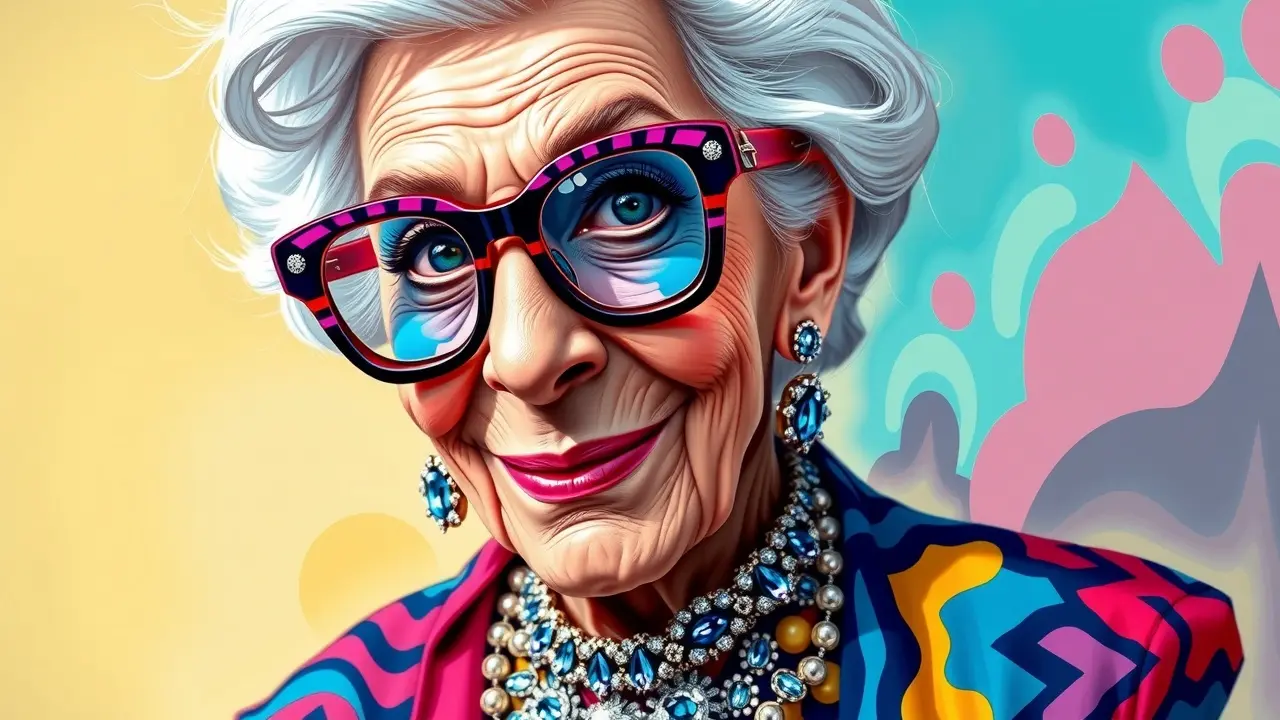 Interpretação do sonho com Iris Apfel