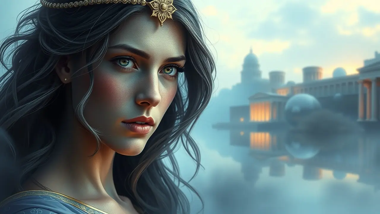 Sonhar com Ismênia: Desvende os Significados e Simbolismos! Ilustração de Ismênia em um sonho