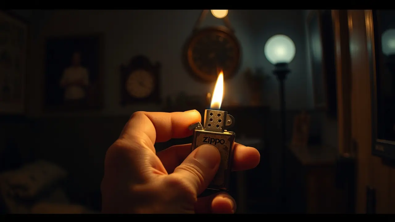 Sonhar com Isqueiro: Descubra os Significados e Interpretações Mão acendendo isqueiro antigo.