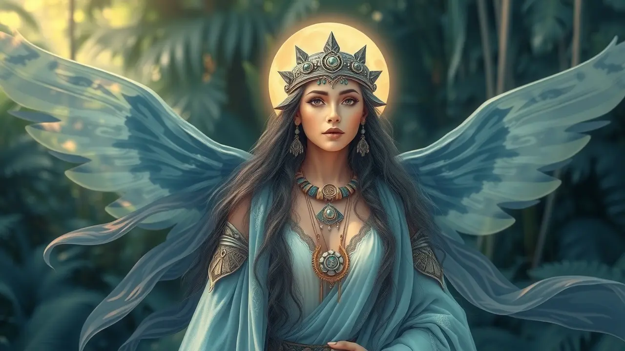 Imagem da deusa Maya Ix Chel, lua e fertilidade