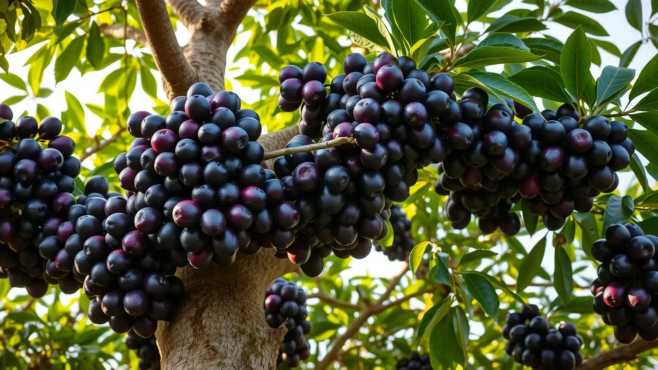 Significado de Sonhar com Jabuticaba: Interpretações e Simbolismos Pé de jabuticaba carregado de frutos maduros.