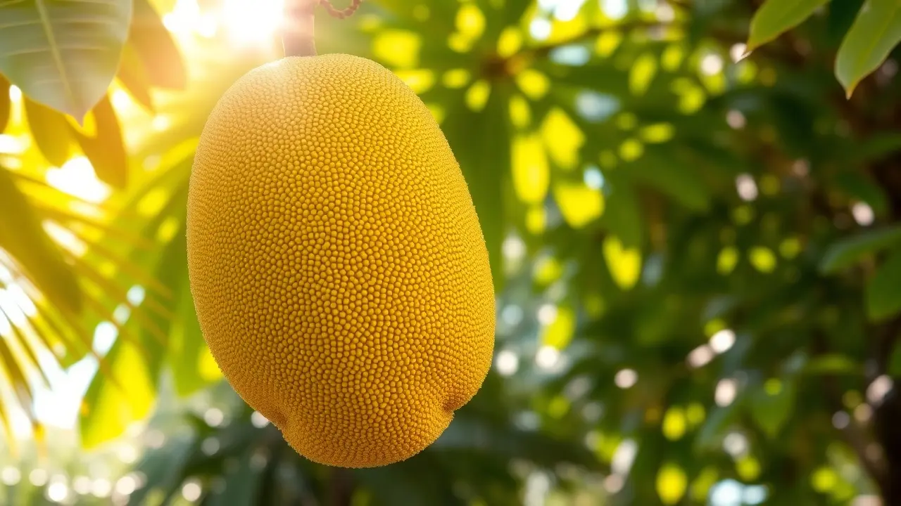 Sonhar com Jaca: Descubra os Significados e Interpretações Jaca madura pendurada em árvore