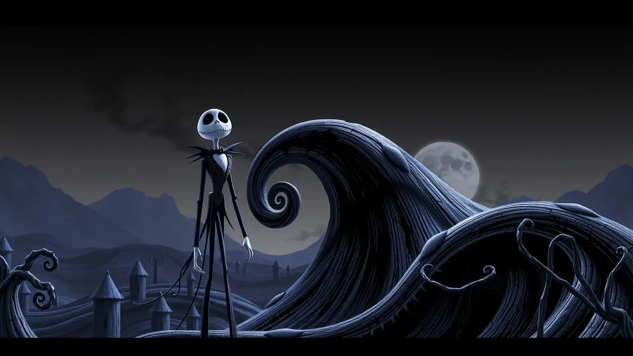Sonhar com Jack Skellington: Desvende os Mistérios! Jack Skellington na Colina Espiral