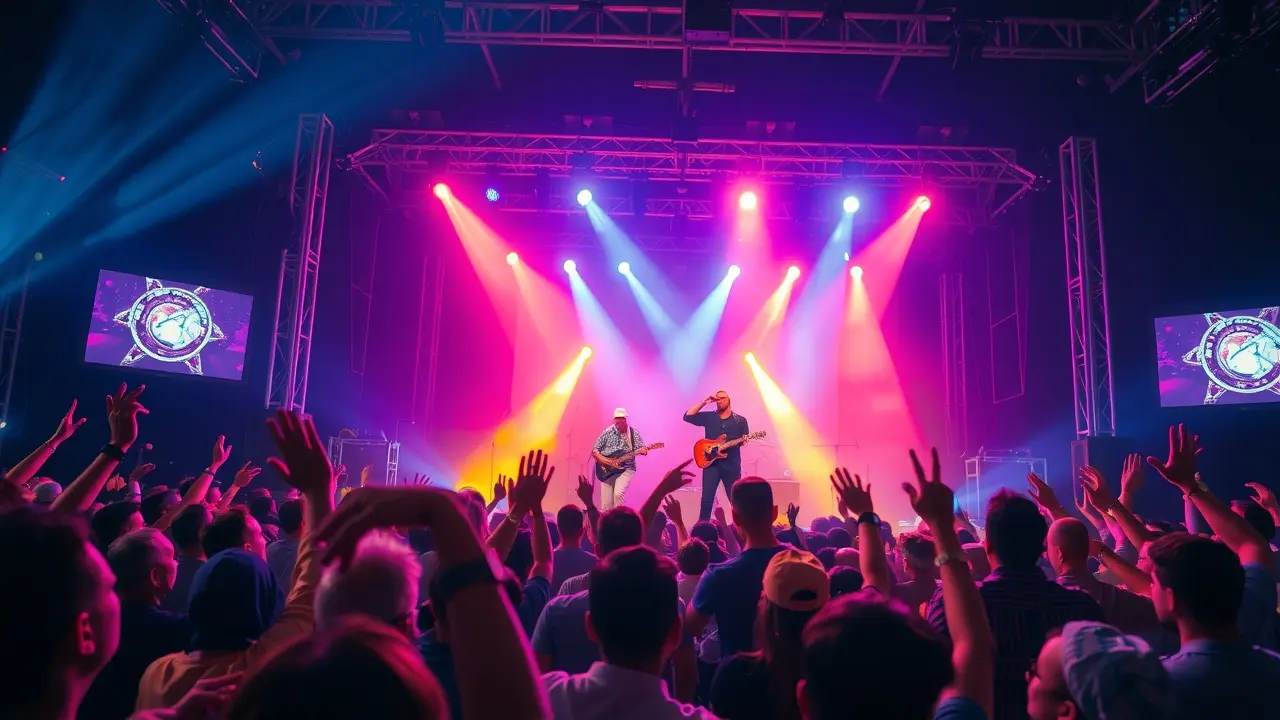 Jads e Jadson palco show sertanejo