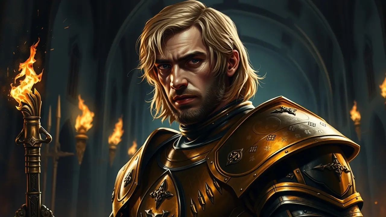 Jaime Lannister de armadura dourada