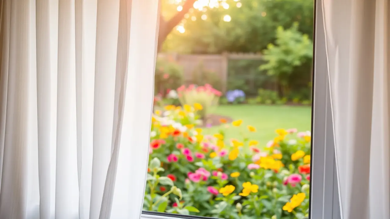 Sonhar com Janela: Descubra os Significados e Interpretações! Janela aberta com jardim florido