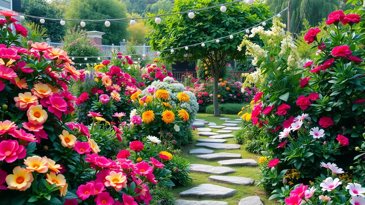 Sonhar com Jardim: Descubra os Significados e Interpretações Jardim exuberante com flores coloridas.